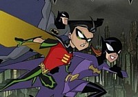 Batman & Assistance Battling Villains in Gothem