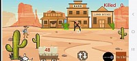 Be A Sheriff of the Wild West Shooting at Bank Robbers