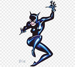 Cat Woman as a Fallen Angel