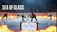 A Frozen Sea of Glass/Hockey Fun Glowing w/Fire Underneath